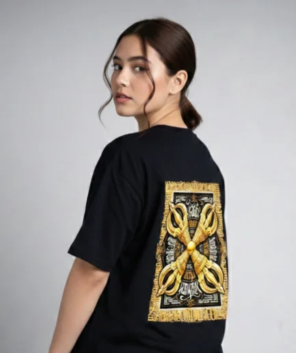 The "Dorje" Power Tee – Oversized Black Edition
